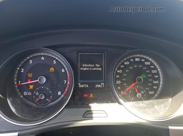 1V2PE2CA4MC240915 2021 VOLKSWAGEN ATLAS White Вид щитка приладів