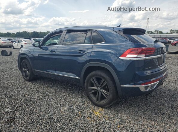 1V2PE2CA8MC224152 2021 VOLKSWAGEN ATLAS Blue Задня ліва чверть
