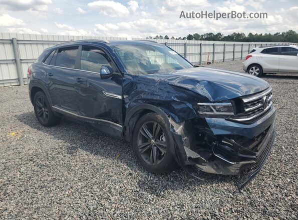 1V2PE2CA8MC224152 2021 VOLKSWAGEN ATLAS Blue Передня права чверть