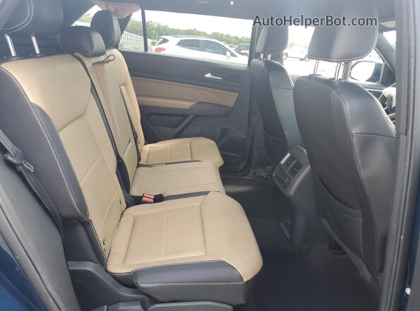 1V2PE2CA8MC224152 2021 VOLKSWAGEN ATLAS Blue Вид задньої частини салону