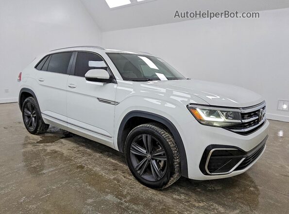 1V2PE2CA9MC202337 2021 VOLKSWAGEN ATLAS Белый Передняя правая четверть