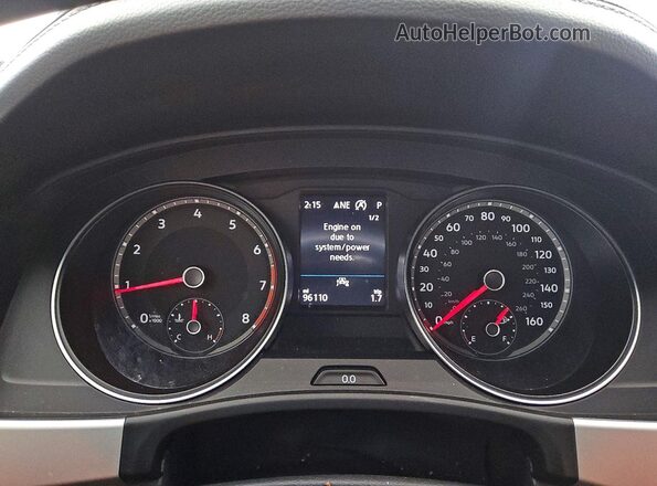 1V2PE2CA9MC202337 2021 VOLKSWAGEN ATLAS Белый Вид щитка приборов