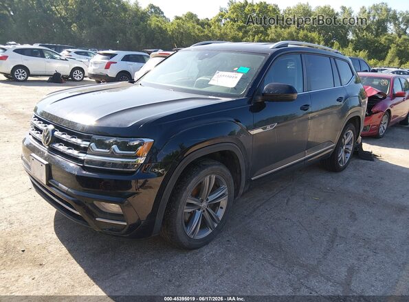 1V2PR2CA0JC530679 2018 VOLKSWAGEN ATLAS Black წინა მარცხენა ხედი სამი მეოთხედიდან
