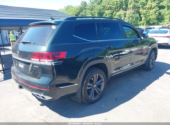 1V2RR2CA1MC525536 2021 VOLKSWAGEN ATLAS Green Tył prawy