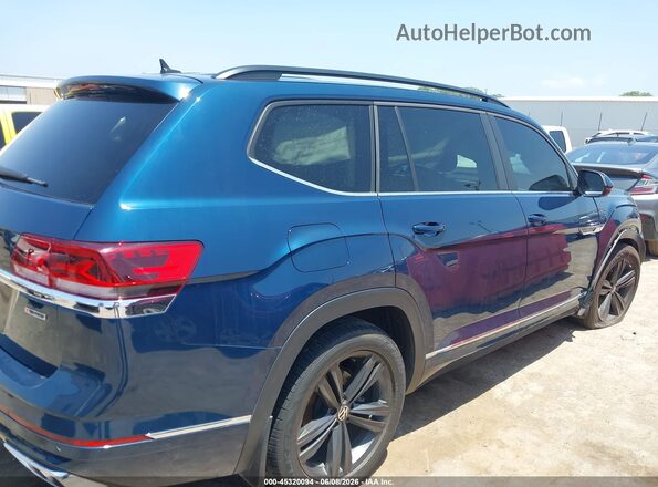 1V2RR2CA2MC589391 2021 VOLKSWAGEN ATLAS Blue Вид задньої частини салону