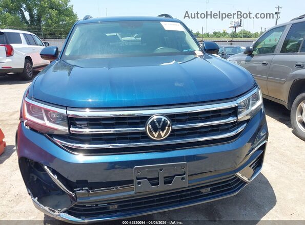 1V2RR2CA2MC589391 2021 VOLKSWAGEN ATLAS Blue Вид щитка приладів
