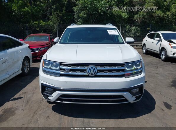 1V2RR2CA3JC590190 2018 VOLKSWAGEN ATLAS White ხელსაწყოთა პანელის ხედი