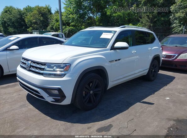 1V2RR2CA3JC590190 2018 VOLKSWAGEN ATLAS White წინა მარცხენა ხედი სამი მეოთხედიდან