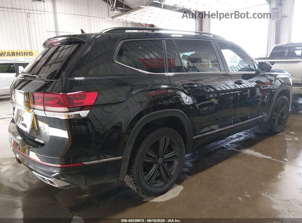 1V2RR2CA9MC523825 2021 VOLKSWAGEN ATLAS Черный Задняя правая четверть