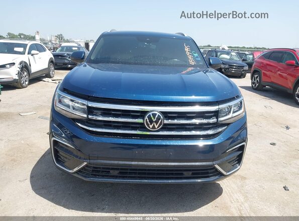1V2SC2CA5NC212364 2022 VOLKSWAGEN ATLAS Blue Widok zestawu wskaźników