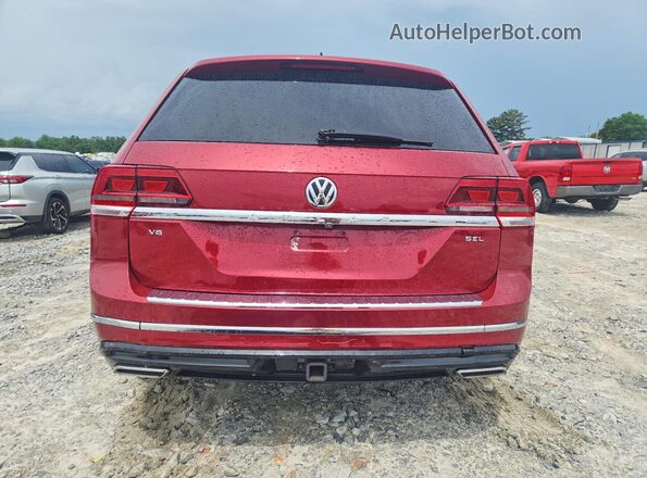 1V2SR2CA5JC583534 2018 VOLKSWAGEN ATLAS Red Вид ззаду
