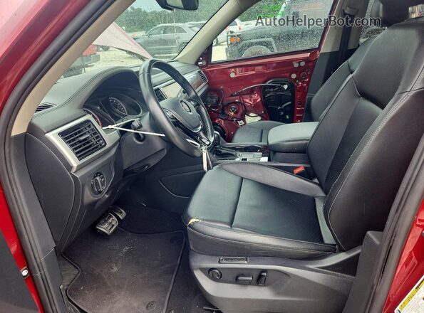 1V2SR2CA5JC583534 2018 VOLKSWAGEN ATLAS Red Вид салону спереду