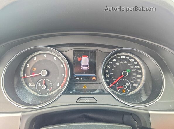 1V2SR2CA5JC583534 2018 VOLKSWAGEN ATLAS Red Вид щитка приладів