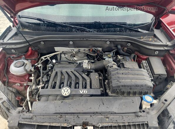 1V2SR2CA5JC583534 2018 VOLKSWAGEN ATLAS Red Вид підкапотного простору