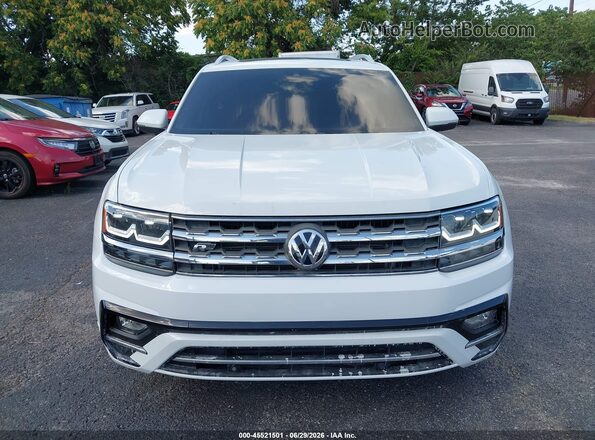 1V2SR2CAXJC585084 2018 VOLKSWAGEN ATLAS White Вид щитка приладів