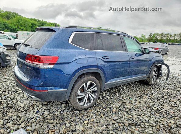 1V2TR2CA4MC521986 2021 VOLKSWAGEN ATLAS Blue Trasero derecho