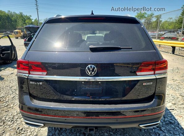 1V2TR2CA4MC587664 2021 VOLKSWAGEN ATLAS Black Rear view