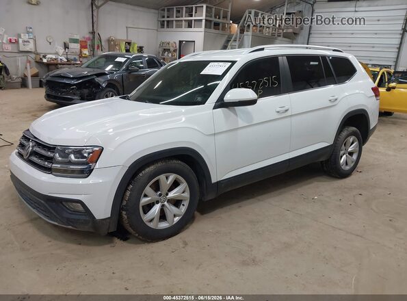 1V2UR2CA1KC557782 2019 VOLKSWAGEN ATLAS White Առջևի ձախ երեք քառորդ տեսարան