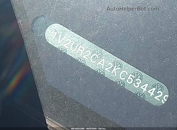 1V2UR2CA2KC534429 2019 VOLKSWAGEN ATLAS Черный 