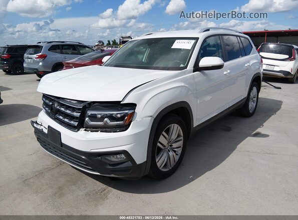 1V2UR2CA3KC537890 2019 VOLKSWAGEN ATLAS White Передня ліва чверть