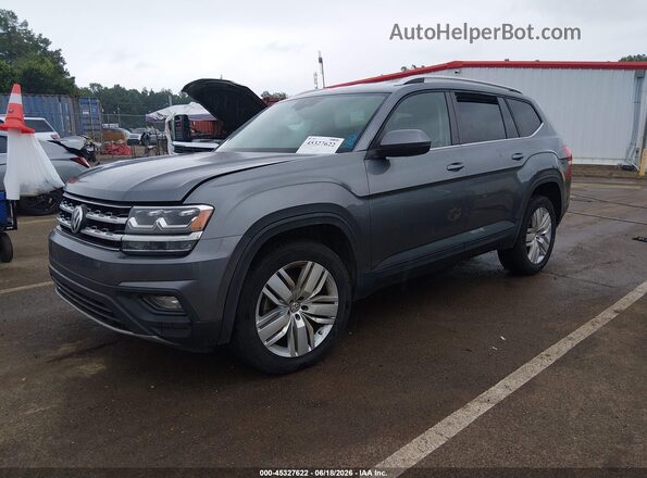 1V2UR2CA4KC538465 2019 VOLKSWAGEN ATLAS Gray Առջևի ձախ երեք քառորդ տեսարան