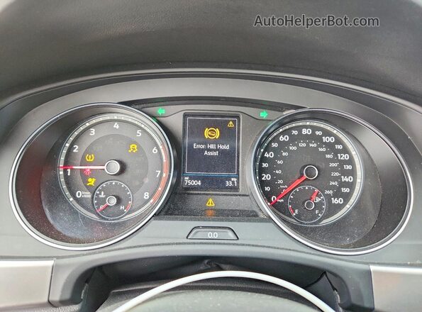 1V2UR2CA5KC567523 2019 VOLKSWAGEN ATLAS Black Instrument cluster view