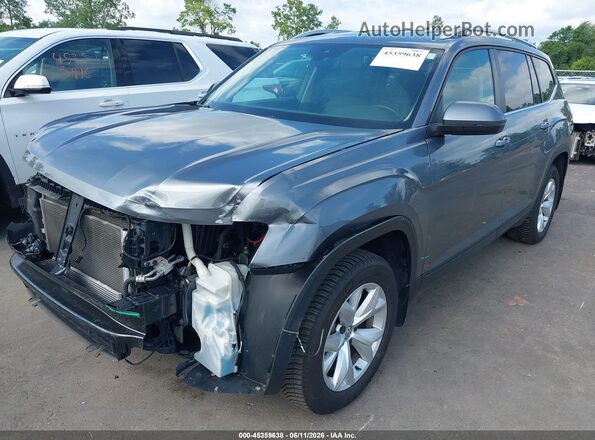 1V2UR2CAXKC527809 2019 VOLKSWAGEN ATLAS Gray Передня ліва чверть