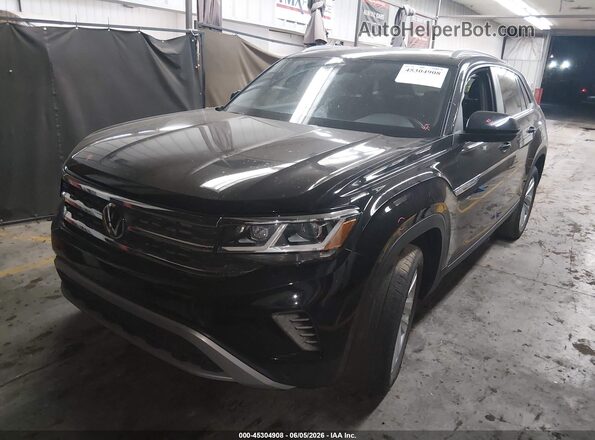 1V2WE2CA3PC216377 2023 VOLKSWAGEN ATLAS Black Передня ліва чверть