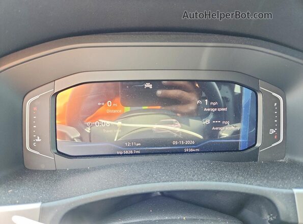 1V2WE2CA7PC225504 2023 VOLKSWAGEN ATLAS Black Սարքավորումների վահանակի տեսք