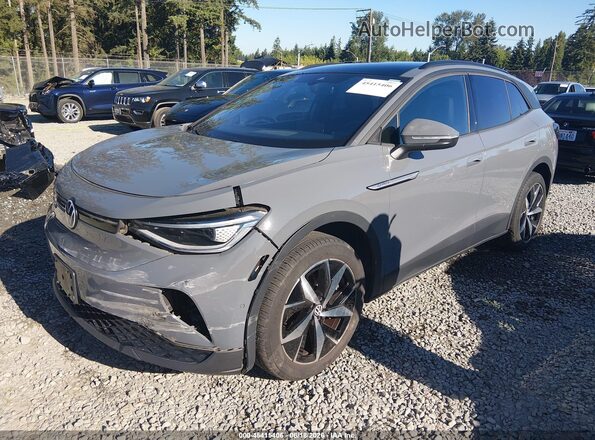 1V2WNPE8XPC017320 2023 VOLKSWAGEN ID.4 Gray წინა მარცხენა ხედი სამი მეოთხედიდან