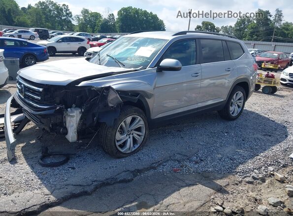 1V2WP2CA6MC591055 2021 VOLKSWAGEN ATLAS Silver Vista tres cuartos delantera izquierda