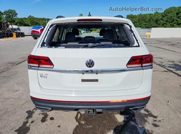 1V2WR2CA1MC567899 2021 VOLKSWAGEN ATLAS White Հետևի տեսք