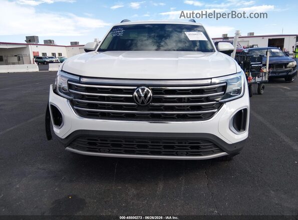 1V2WR2CA1SC533765 2025 VOLKSWAGEN ATLAS White Widok zestawu wskaźników