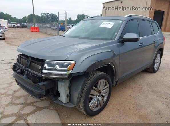 1V2WR2CA2KC605136 2019 VOLKSWAGEN ATLAS Gray Front left