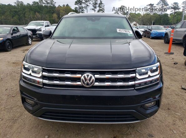 1V2WR2CA3KC608370 2019 VOLKSWAGEN ATLAS Black Widok z przodu