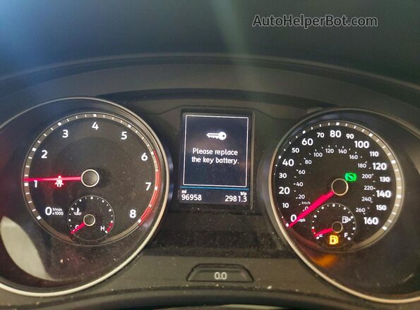 1V2WR2CA3KC624035 2019 VOLKSWAGEN ATLAS Black Widok zestawu wskaźników
