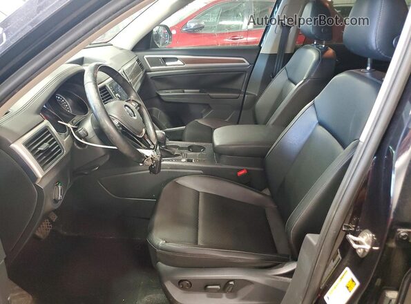 1V2WR2CA3KC624035 2019 VOLKSWAGEN ATLAS Black Widok wnętrza z przodu