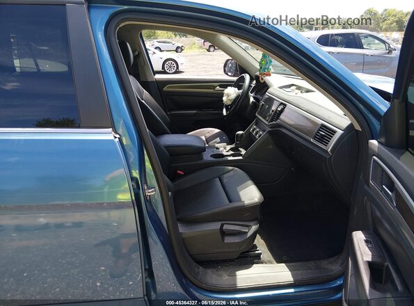 1V2WR2CA7KC520115 2019 VOLKSWAGEN ATLAS Синий Вид салона спереди