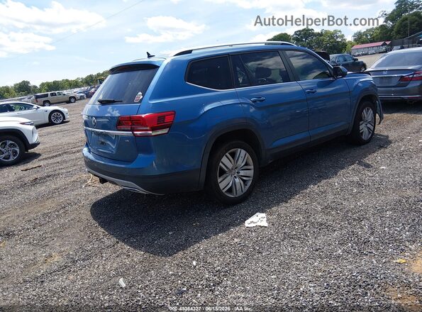 1V2WR2CA7KC520115 2019 VOLKSWAGEN ATLAS Синий Задняя правая четверть