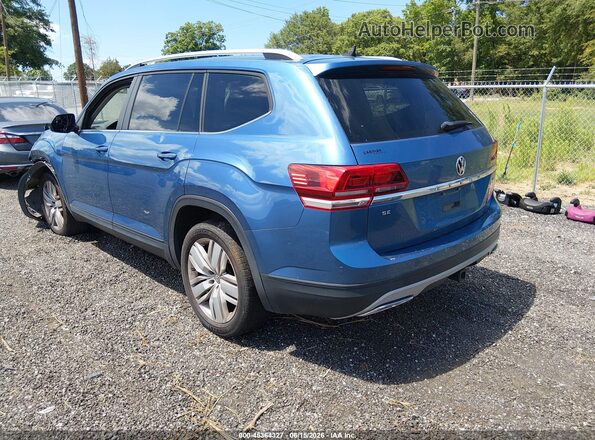 1V2WR2CA7KC520115 2019 VOLKSWAGEN ATLAS Синий Задняя левая четверть