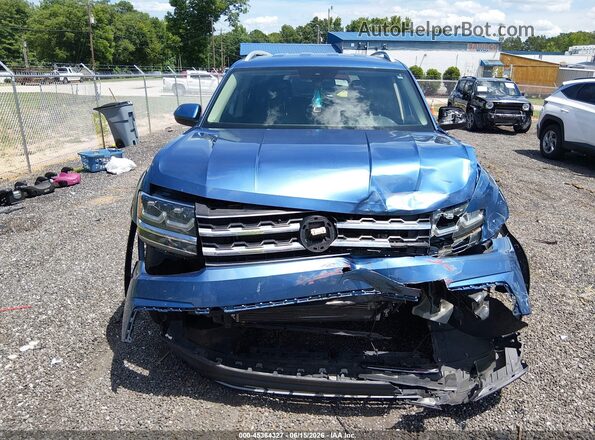 1V2WR2CA7KC520115 2019 VOLKSWAGEN ATLAS Синий Вид задней части салона
