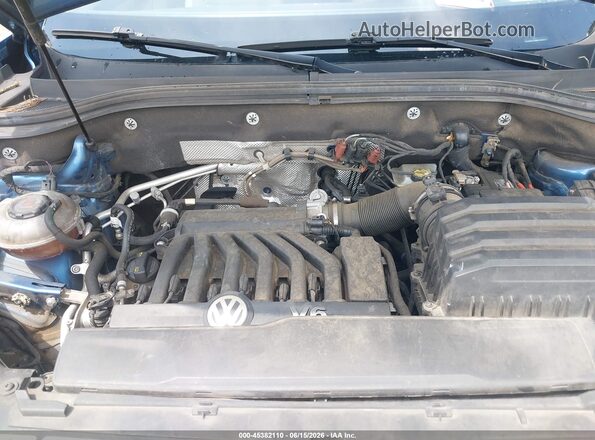 1V2WR2CA7KC556015 2019 VOLKSWAGEN ATLAS Blue უკანა ხედი