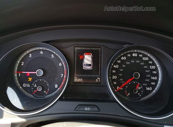 1V2WR2CA7KC561781 2019 VOLKSWAGEN ATLAS Brown Instrument cluster view
