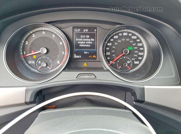 1V2XR2CAXKC565456 2019 VOLKSWAGEN ATLAS Black Вид щитка приладів