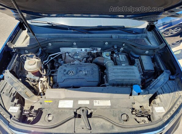 1V2YC2CA6LC225826 2020 VOLKSWAGEN ATLAS Blue Vista del compartimento del motor
