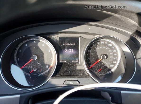 1V2YR2CA2KC618879 2019 VOLKSWAGEN ATLAS White ხელსაწყოთა პანელის ხედი