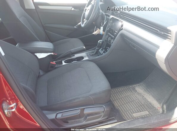 1VWAA7A36LC013063 2020 VOLKSWAGEN PASSAT Red Вид салону спереду