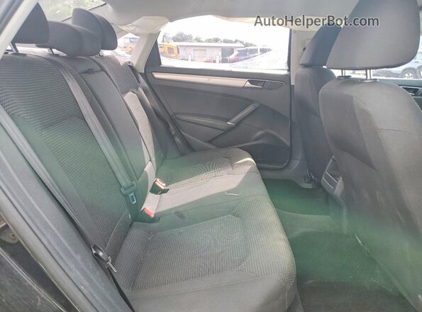 1VWAS7A34GC035047 2016 VOLKSWAGEN PASSAT Black Rear seats view