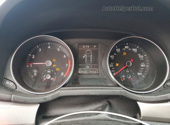 1VWAS7A34GC035047 2016 VOLKSWAGEN PASSAT Black Instrument cluster view