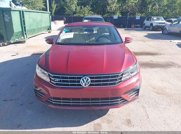 1VWAS7A34GC063964 2016 VOLKSWAGEN PASSAT Темно-бордовый Вид задней части салона